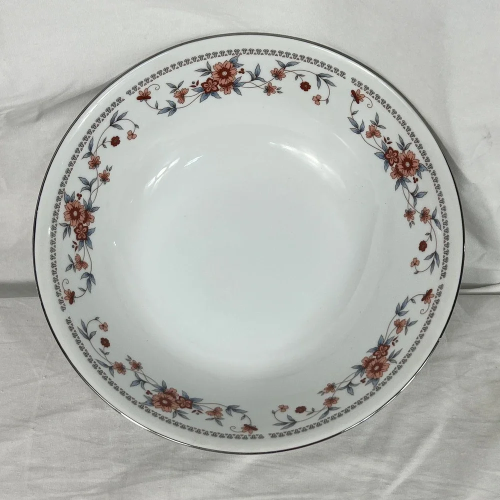 Sheffield Anniversary Porcelain Fine China Floral Serving Bowl 9.25